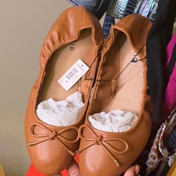 Torrid Ballerina Flats Cognac Color Size 10 Final Sale - Picture 3 of 8